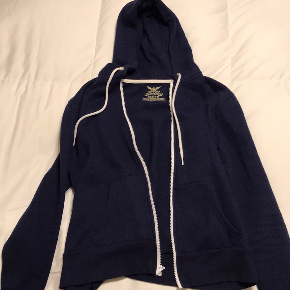 Blue Zip Up Jacket